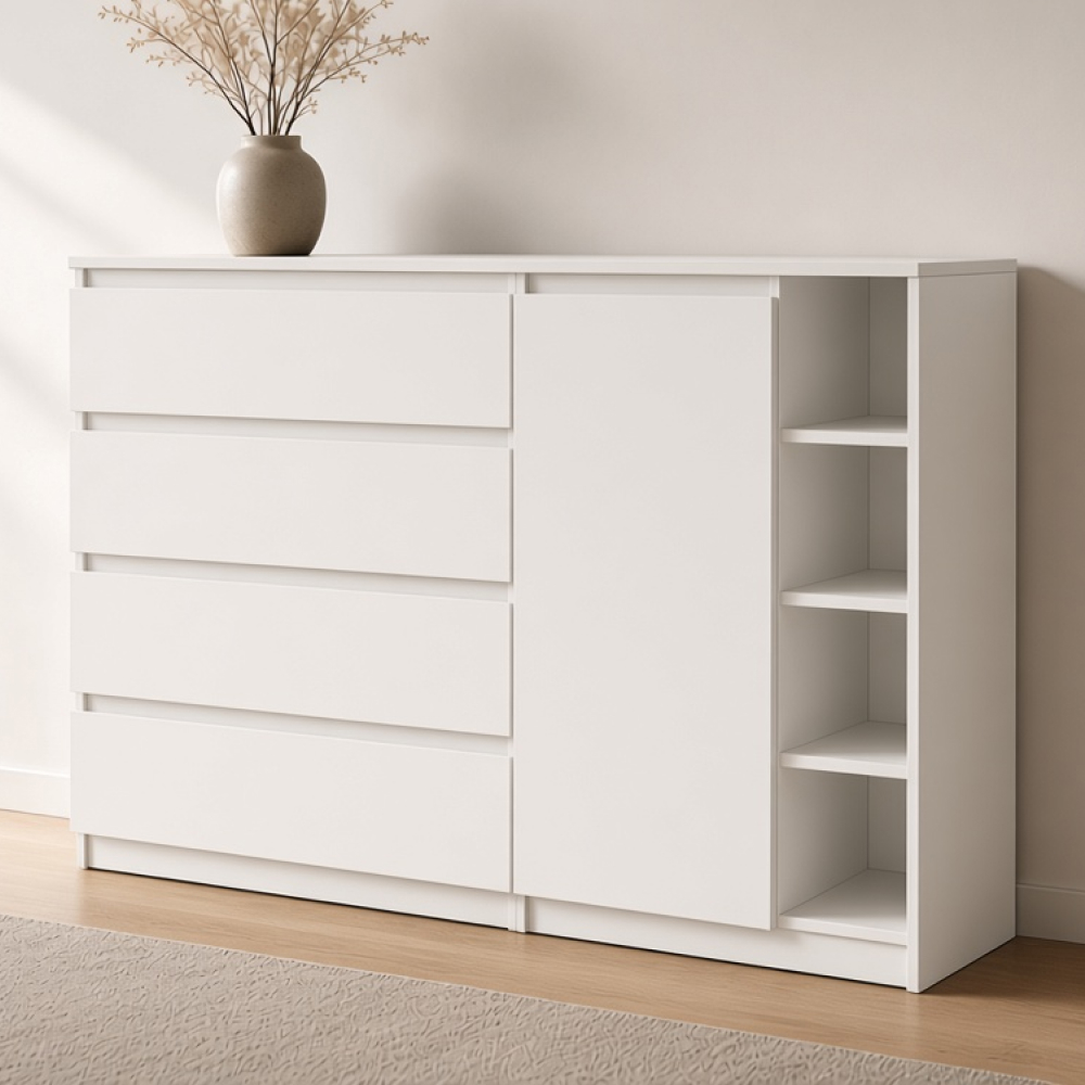 Комод Mebex Verto 400х1400 мм білий (4D 1400 WH)