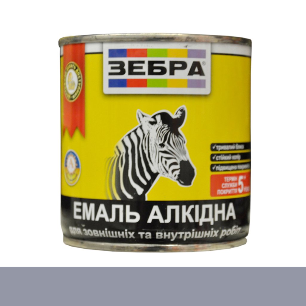 Эмаль алкидная Зебра ПФ-116 серебристая 0.3 кг - придбати в інтернет ...