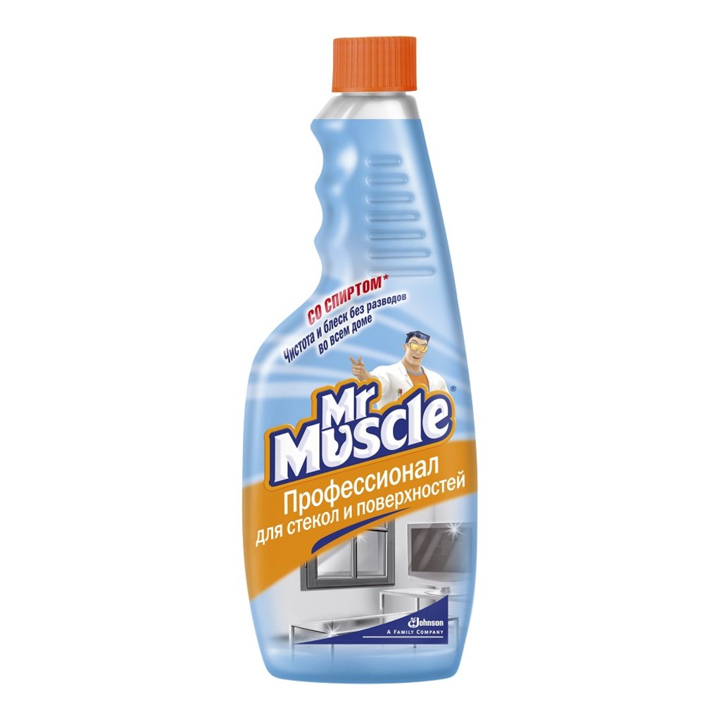 Photos - Glass Cleaner Mr Muscle Засіб для миття скла  запаска спирт 0.5 л 1020 