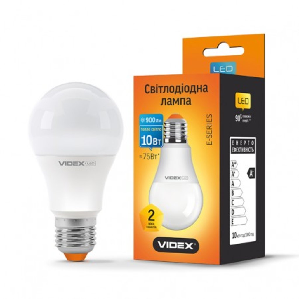 Photos - Light Bulb Videx Лампа LED A60E 10W E27 3000K 220V 23788 