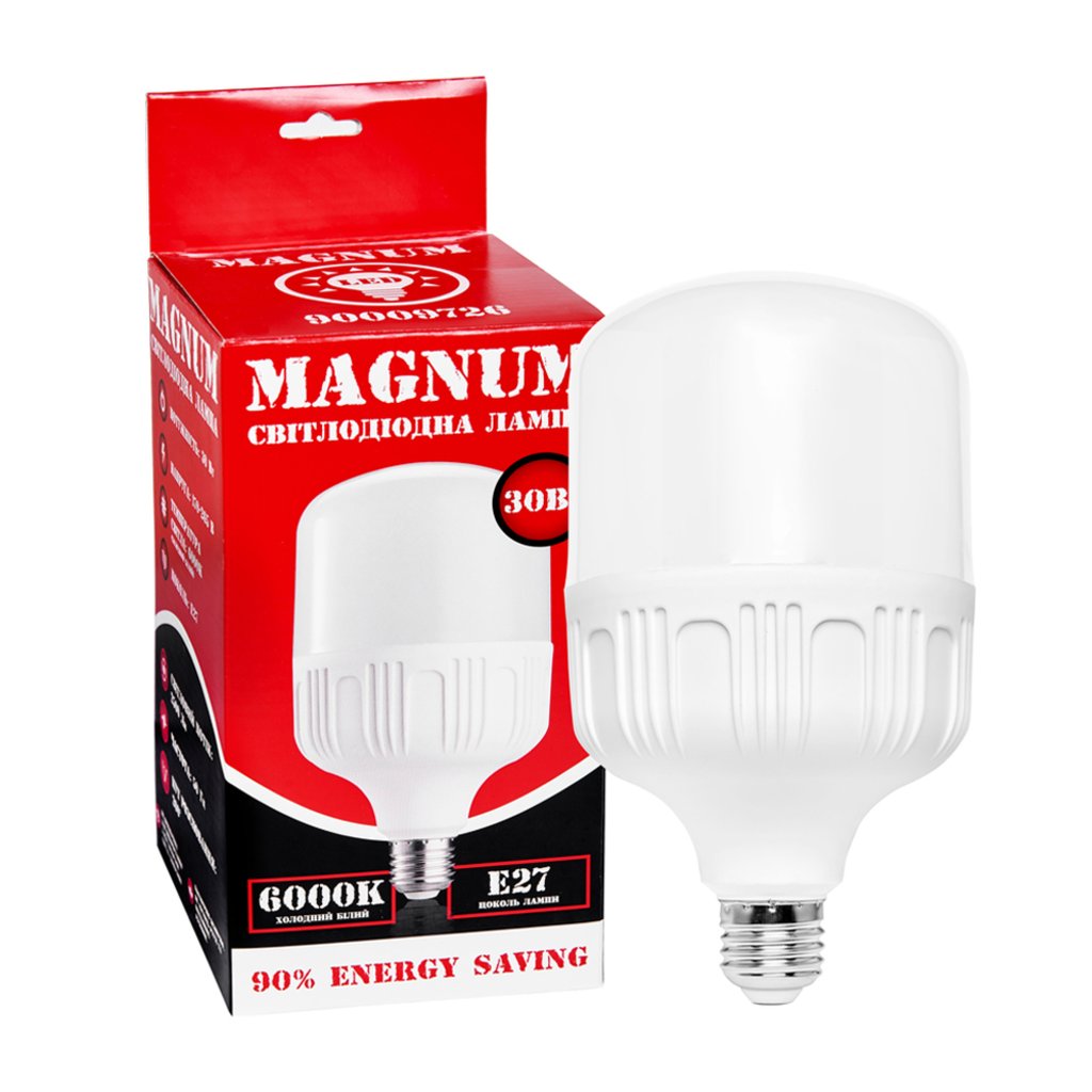 Фото - Лампочка Magnum Лампа LED  30W E27 2500 LM 6000K 90020580 