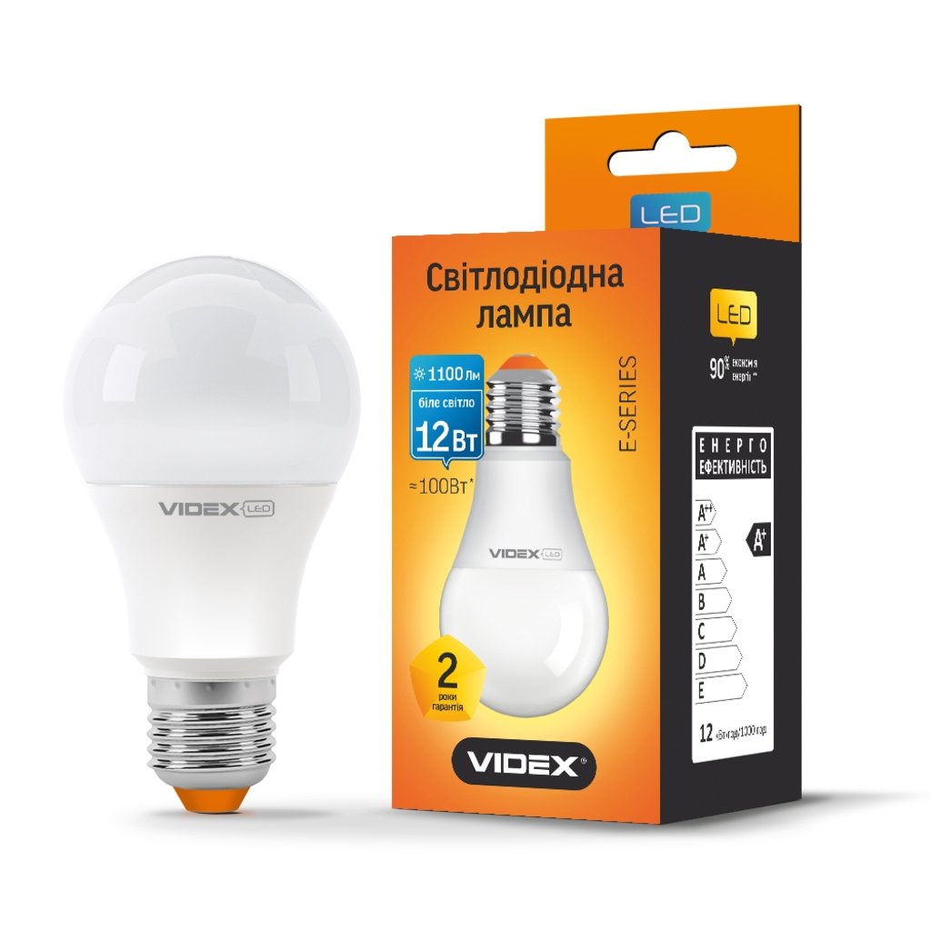 Photos - Light Bulb Videx Лампа LED A60E 12W E27 4100K 220V 23649 
