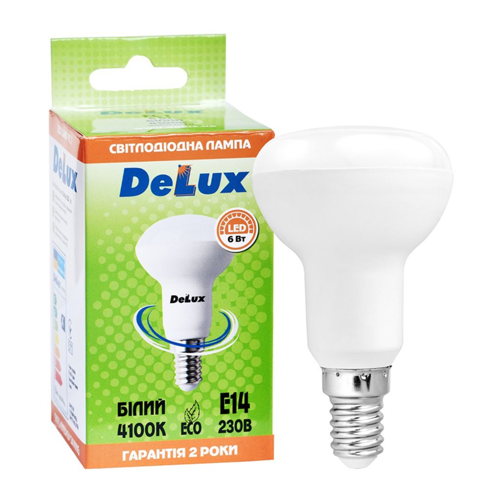 Фото - Лампочка Delux Лампа LED  R50 6W 480LM 4100K E14 90020563 