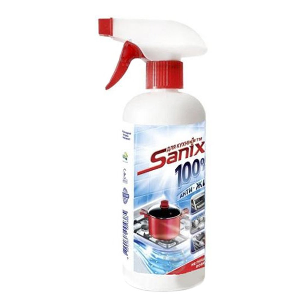 Фото - Універсальний мийний засіб Засіб для чищення забруднень на кухні Sanix 500 мл