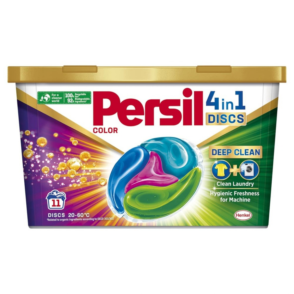 Фото - Пральний порошок Persil Капсули для прання  Discs Color Deep Clean 11 шт 2497263 