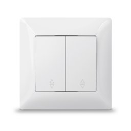 Photos - Doorbell TITANUM Вимикач двохклавішний прохідний  Standard білий 25965 