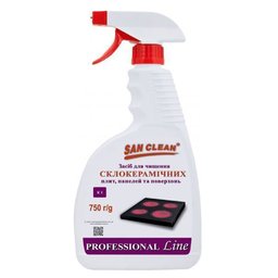 Фото - Універсальний мийний засіб Засіб для чищення склокерамічних плит і поверхонь San Clean Prof Line 750