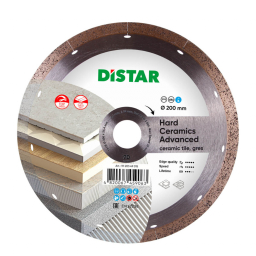 Фото - Лента / шлифовальный круг Distar Диск алмазний відрізний  Hard ceramics Advanced 1A1R 200x1.3x10x25.4 