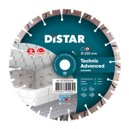 Фото - Стрічка / шліфувальний круг Distar Диск алмазний відрізний  Technic Advanced 1A1RSS/C3-H 232x2.6/1.8x12 