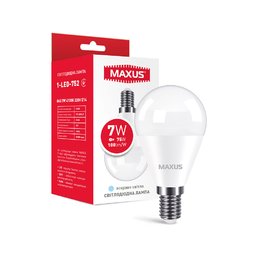 Фото - Лампочка Maxus Лампа LED G45 7W 4100K 220V E14 1-LED-752 