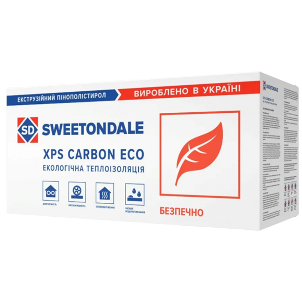 Экструзионный пенополистирол Carbon ECO 50 мм XPS 1180х580х50-L ...