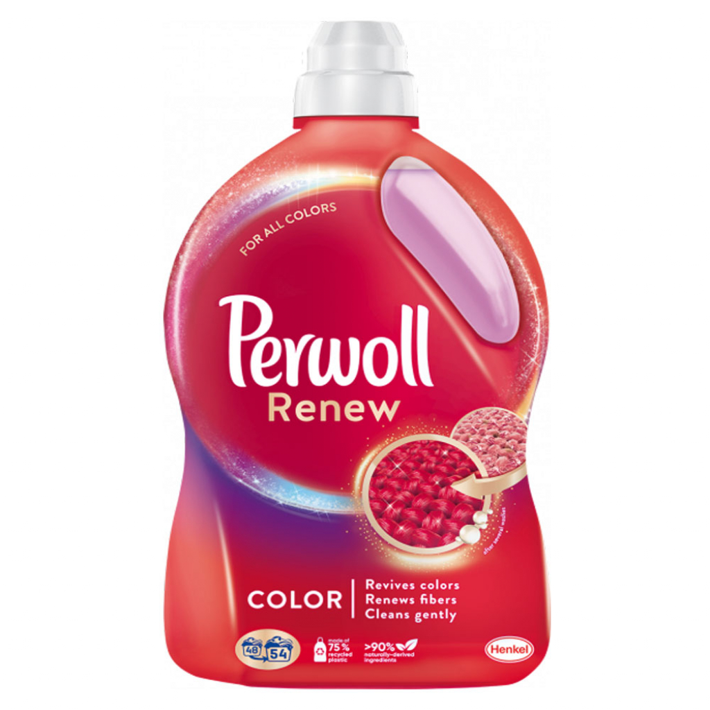 Фото - Пральний порошок Perwoll Гель для делікатного прання  Renew для кольорових речей 2970 мл 