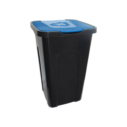 Фото - Відро для сміття Keeeper Бак для сміття  50 л чорно-блакитний 45831583 