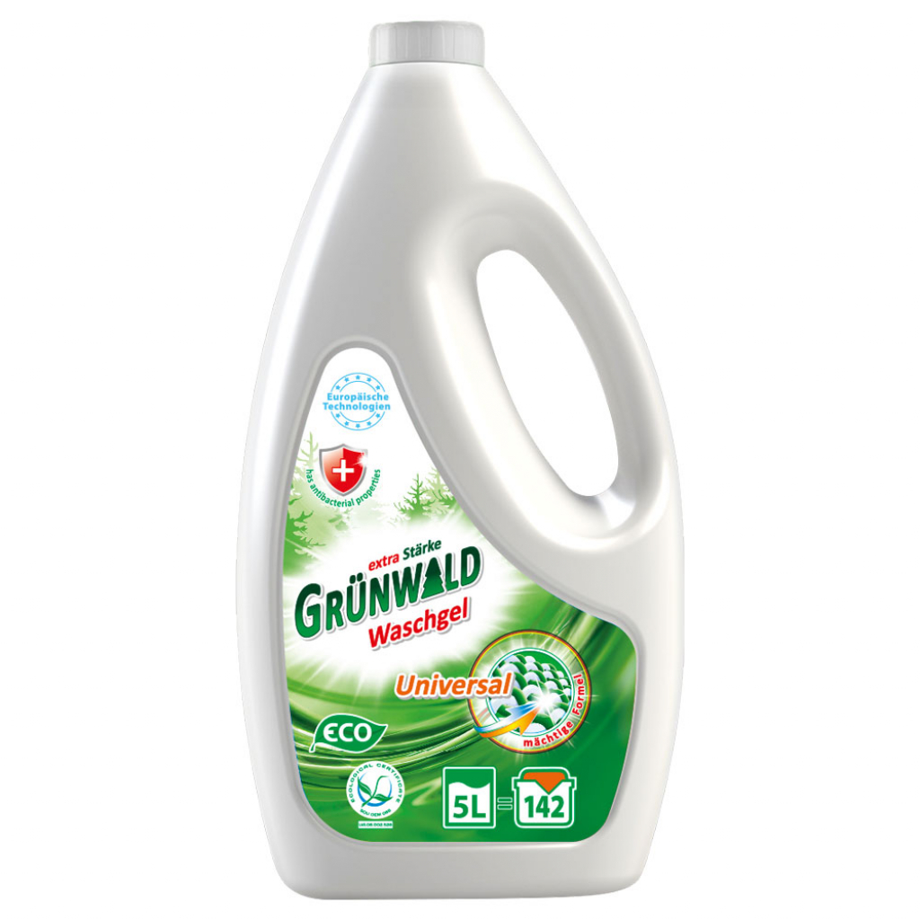 Фото - Стиральный порошок Гель для прання кольорових та білих речей Grunwald Universal 5 л (42607001