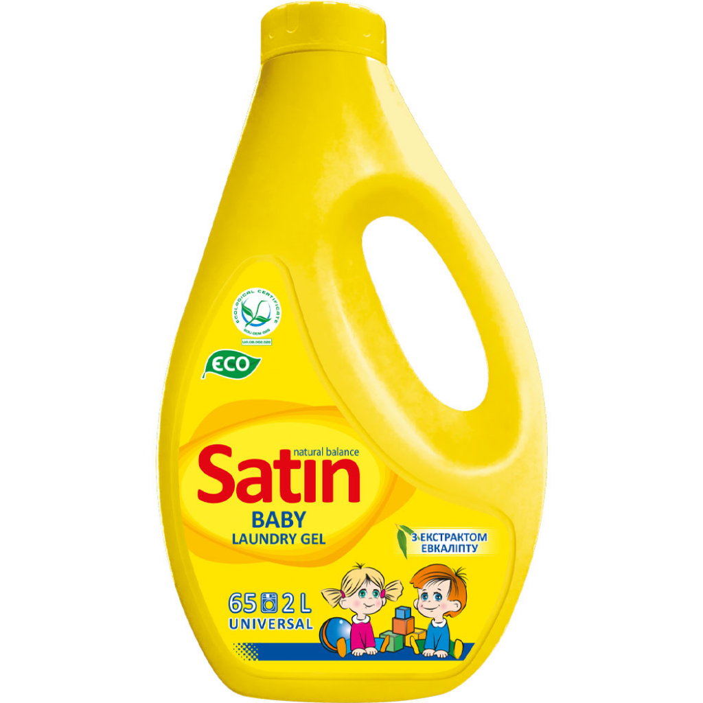 Фото - Пральний порошок Гель для прання дитячих речей Satin Baby Natural Balance 2 л (426070018076