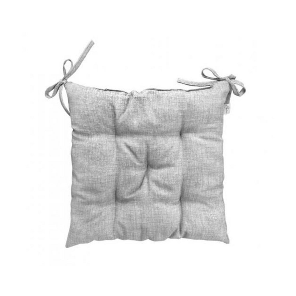 Photos - Pillow Provans Подушка на сидіння для стільця Прованс Gray Milan 40х40 см  