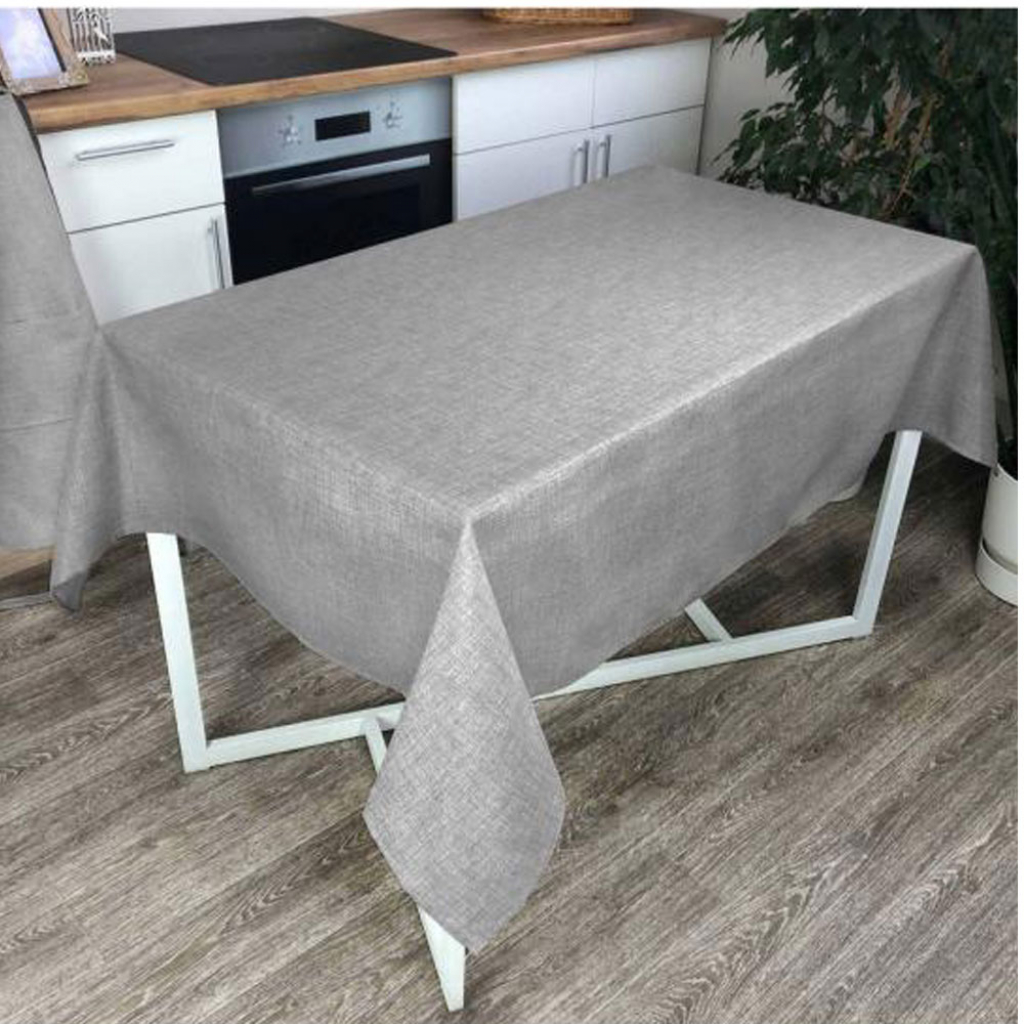 Photos - Tablecloth / Napkin Provans Скатертина на стіл Прованс Gray Milan 136х220 см  11771 (024638)