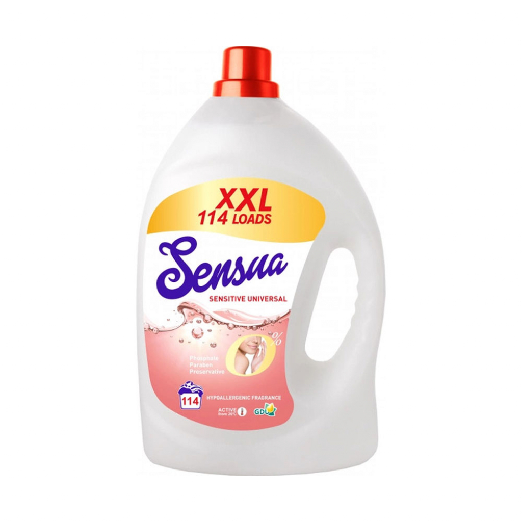Фото - Стиральный порошок Засіб для прання всіх типів тканин Sensua Sensitive Gel 4 л (