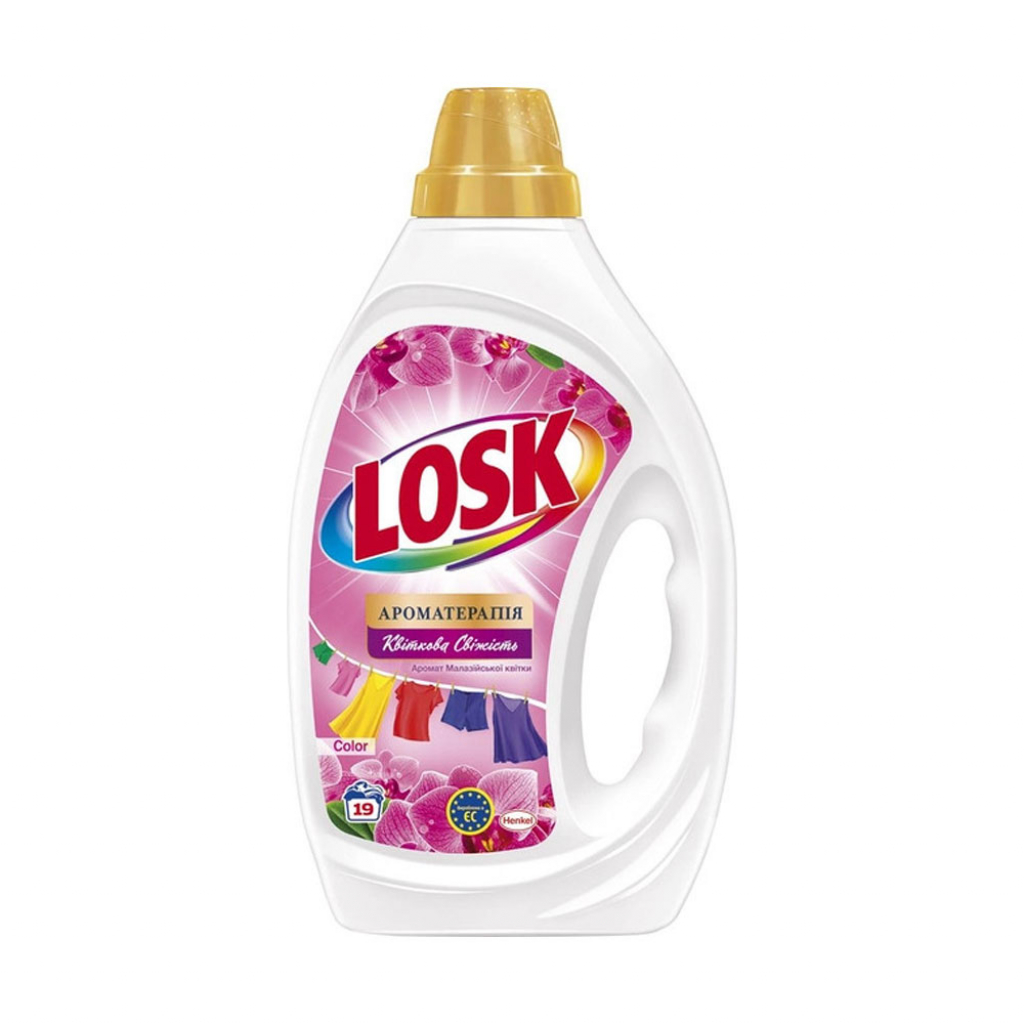 Фото - Пральний порошок Losk Гель для прання  Ароматерапія Ефірні олії та аромат Малазійської квітк 