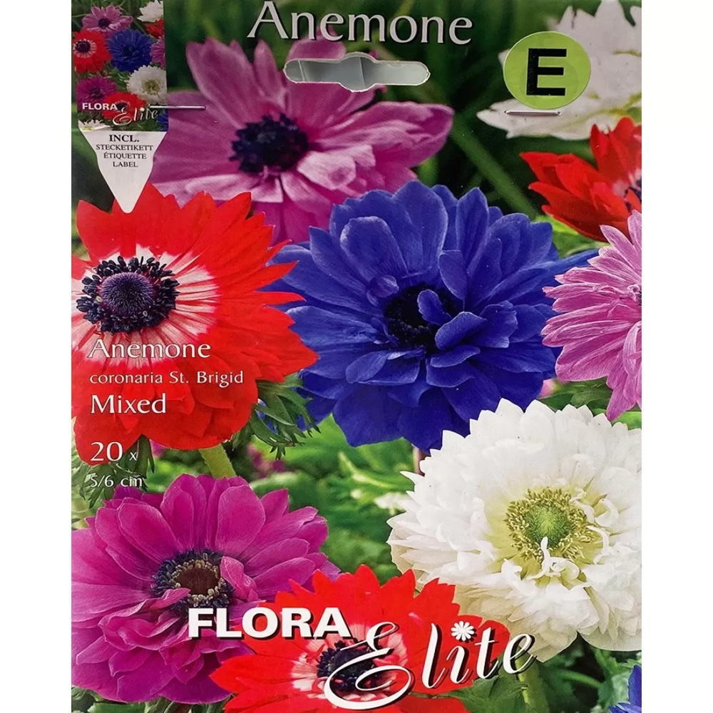 Кореневища анемони Украфлора St. Brigid Mixed Elite 20 шт.