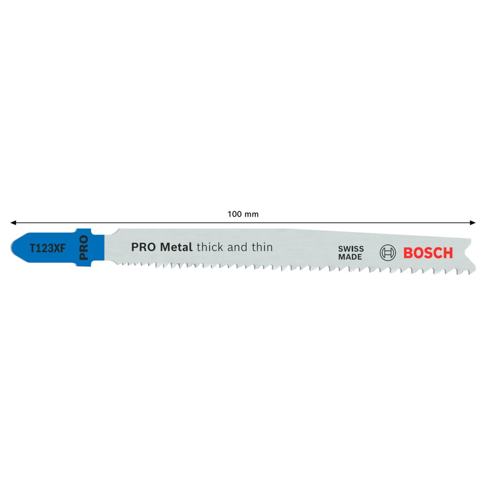 Набір пилок для лобзика Bosch T123 X HSS 100 мм 2 шт (2608655100)