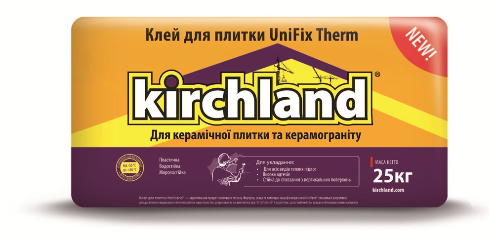 Клей для плитки Kirchland UniFix 25 кг